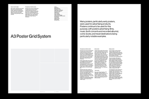 A3 Poster Grid System For InDesign