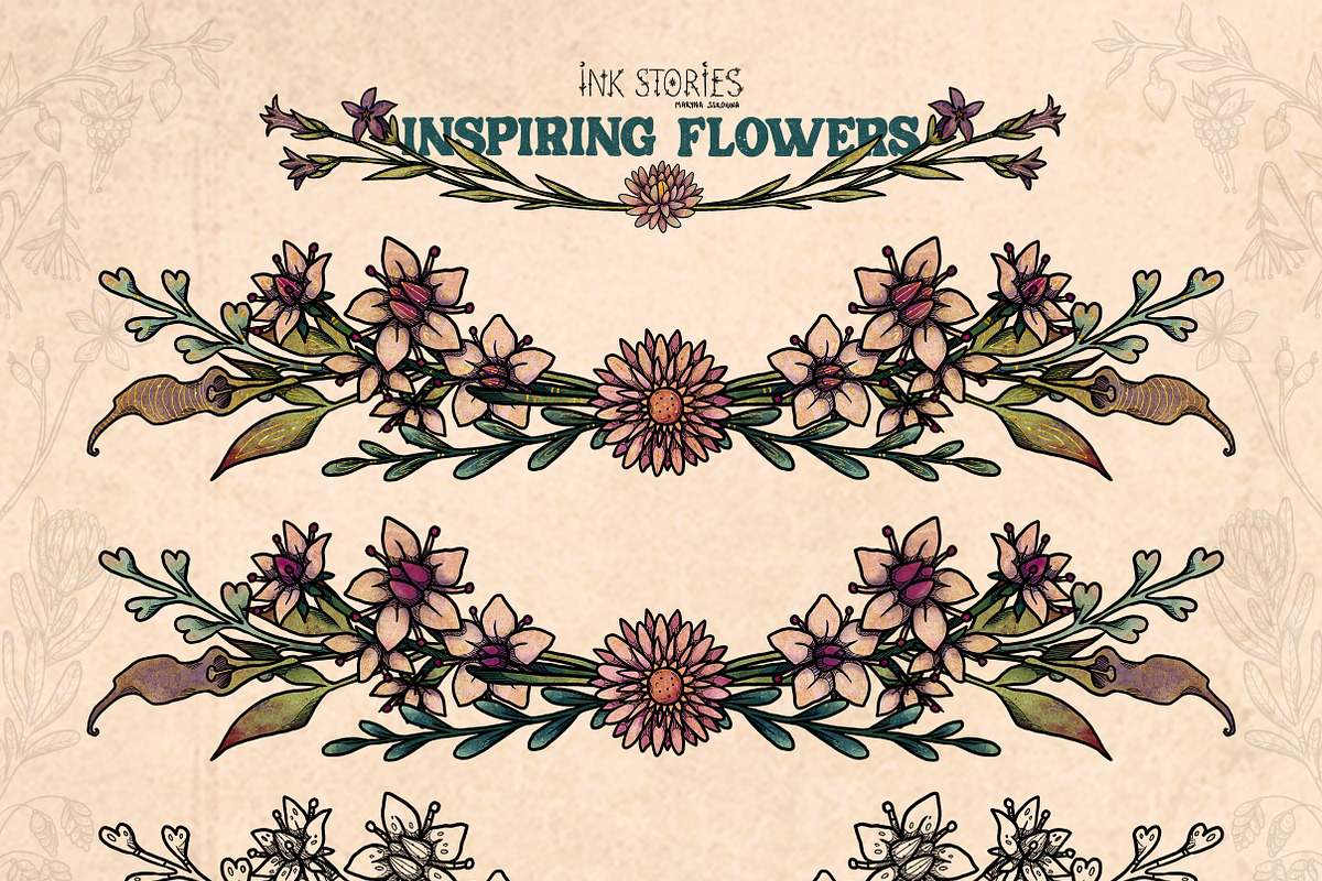 Inspiring Flowers, a Decorative Illustration by Ink Stories (Photo 14 of 21)