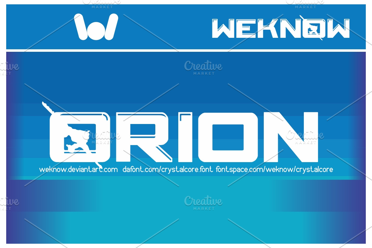 crystal core font preview 2