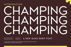 Champing - Modern Sans Serif