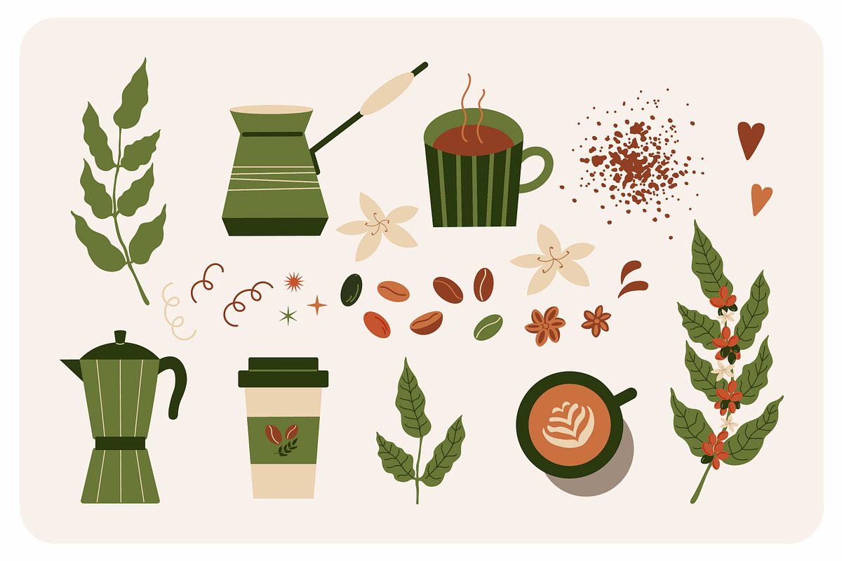 Coffee vector illustration, a Graphic by Oxi An illustrator (Photo 2 of 8)