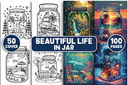 Beautiful Life in Jar Coloring Pages, an Animal Illustration by Design Station (Thumbnail 1 of 4)