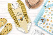 Cute bees, bears, flowers bundle, an Illustration by ann_etc (Thumbnail 11 of 12)