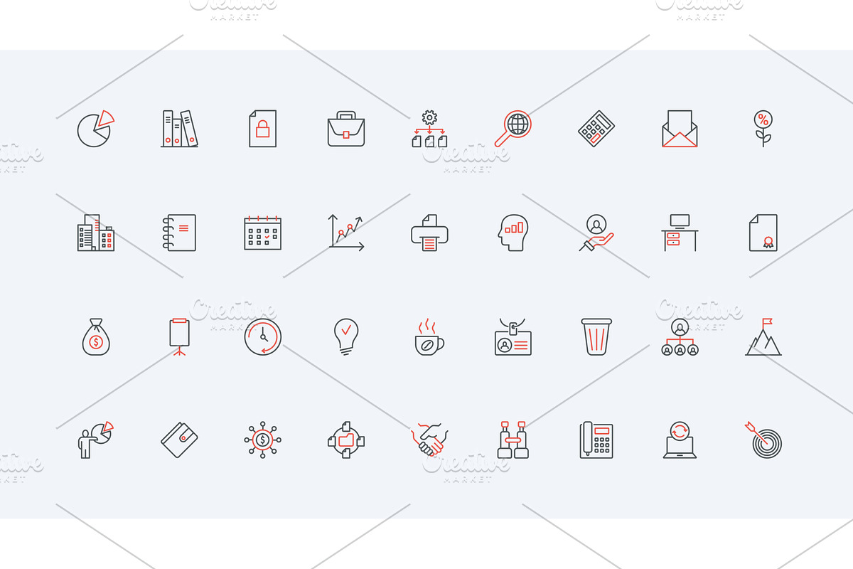 Business enterprise quality icons, an Object Illustration by Lemberg Vector