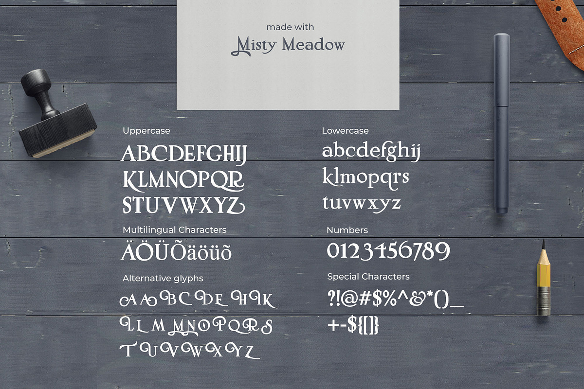 Misty Meadow - Mystical Serif Font preview 8