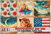 Retro Independence Day 50s journal, a Person Illustration by CraftArtStory (Thumbnail 2 of 7)