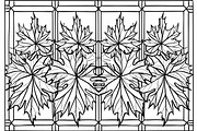 Decorative Botanical Leaf Panel, an Illustration by Designs_River (Thumbnail 4 of 10)