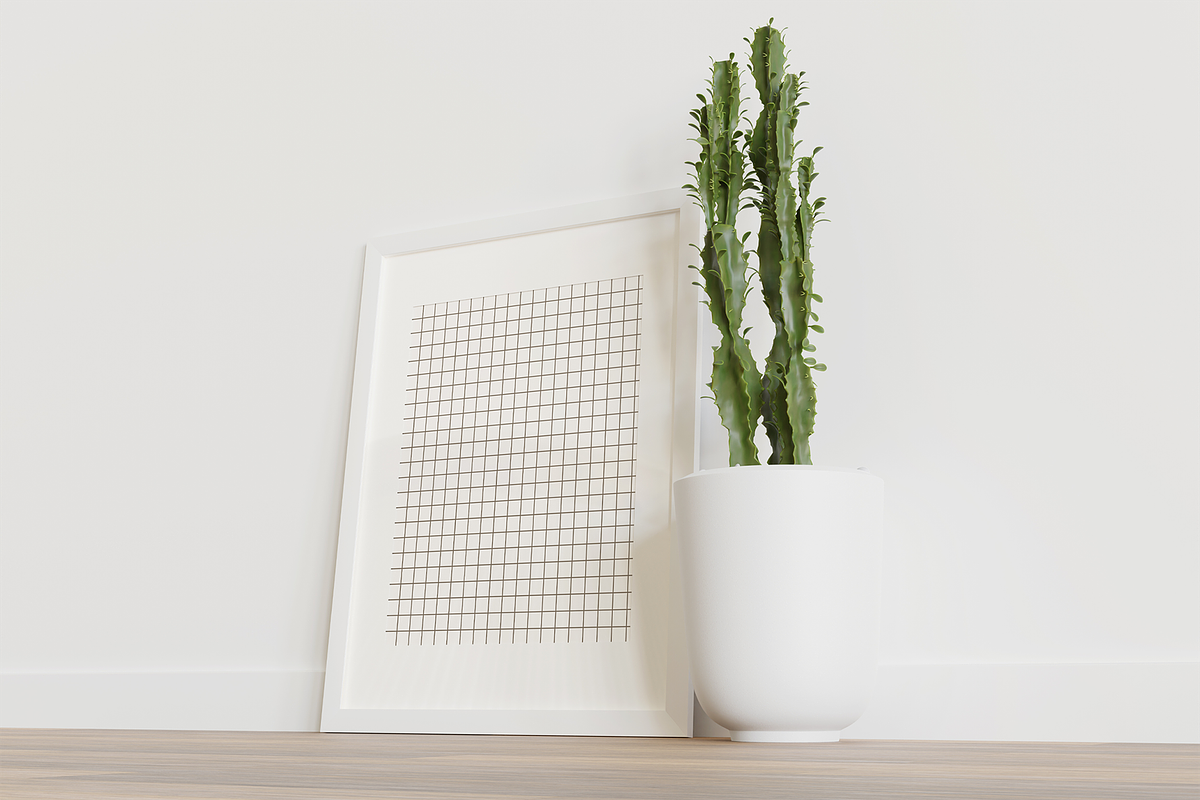 Minimalist Art Frame Mockup on Wood, a Household Mockup by Muhazdinata (Photo 6 of 12)