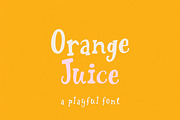 Orange Juice | Playful font, a Font by JuliaVolkova (Thumbnail 1 of 7)
