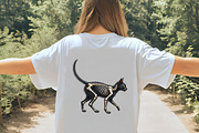 Watercolor Skeleton Black Cat Clipar, an Illustration by CrexoraLab (Thumbnail 5 of 5)