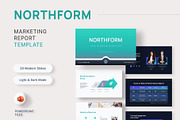 Marketing Report PowerPoint, a Marketing Template by New Coral Design (Thumbnail 1 of 6)