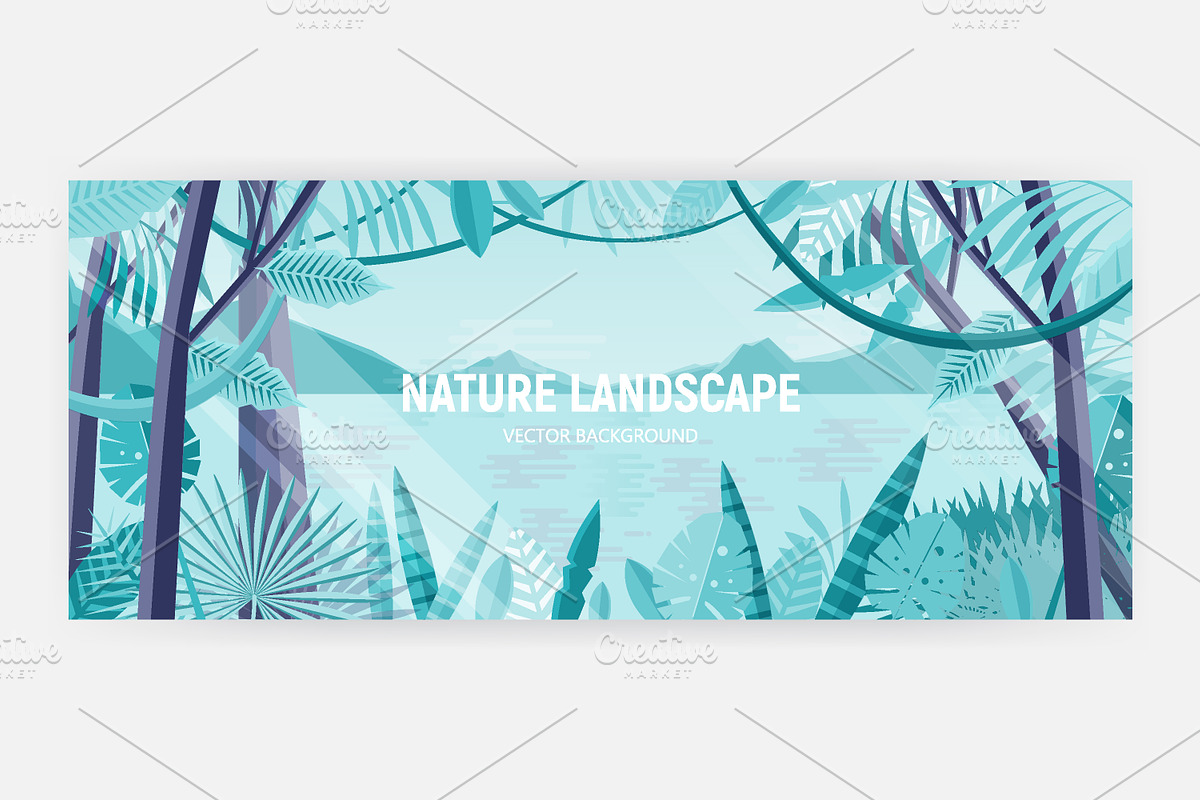 Nature landscape background, a Decorative Illustration by Good Studio (Photo 2 of 4)