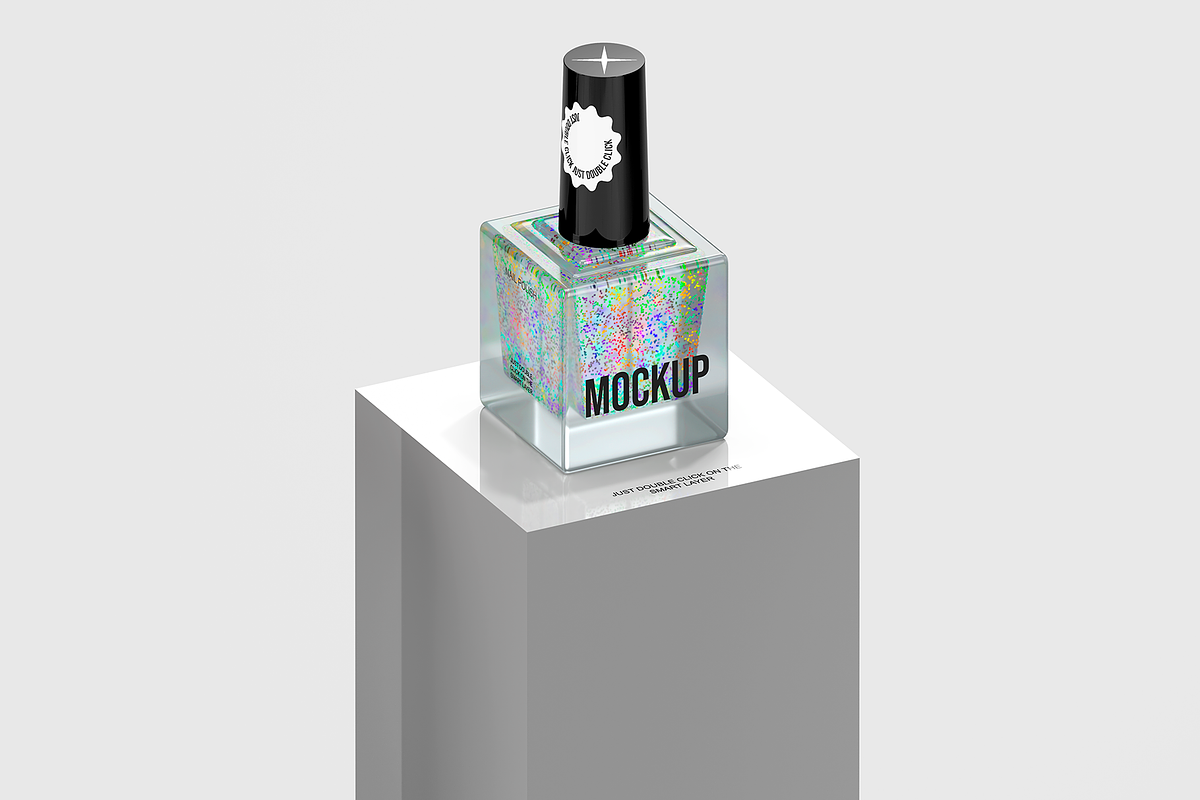 Nail Polish Packaging Mockup, a Packaging Mockup by Transly Graphics (Photo 2 of 3)