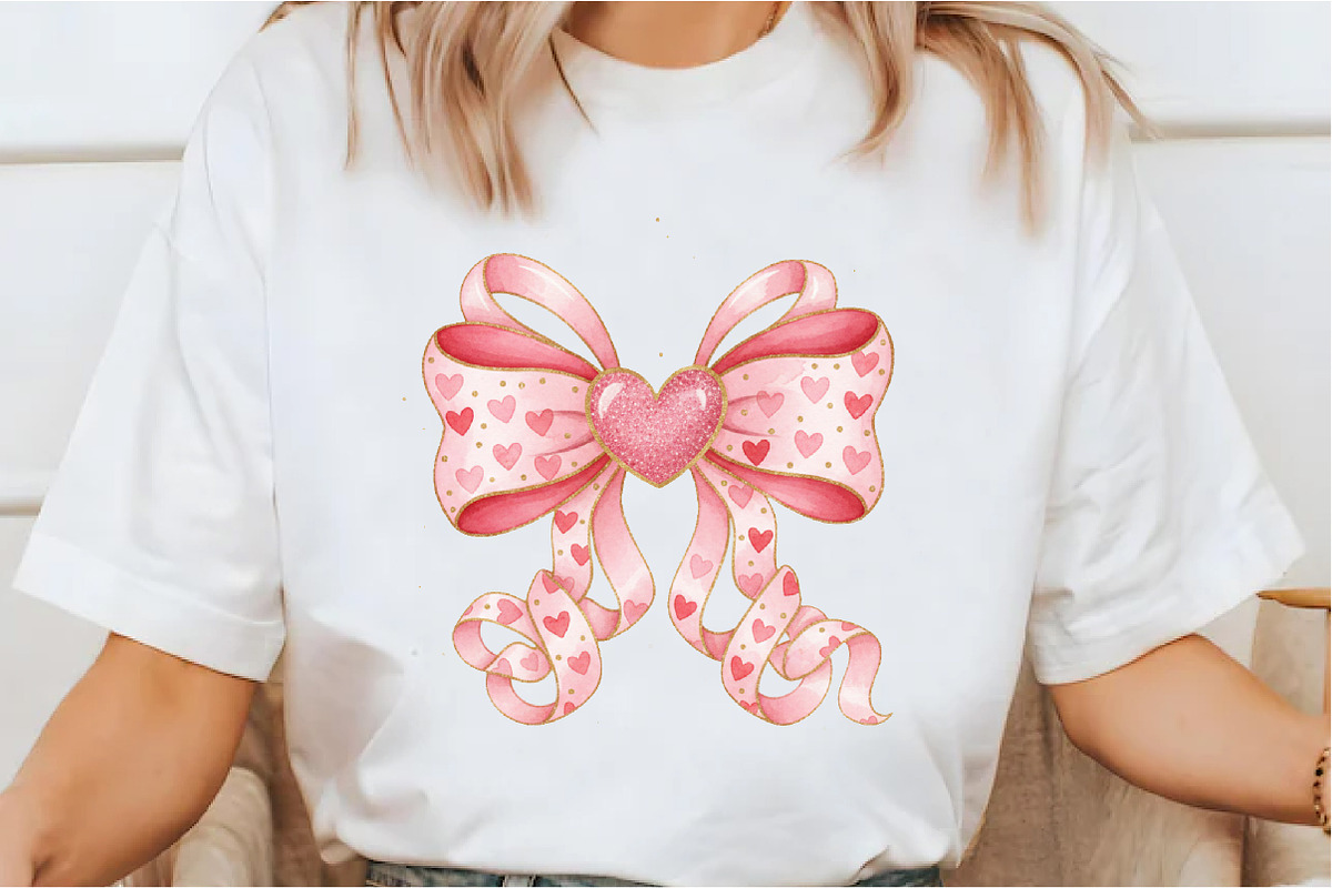 Coquette Bow Heart Png, Valentine, an Illustration by Designking (Photo 6 of 6)