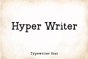 Hyper Writer - Typerwriter Font, a Handwritten Font by Mightyfire (Thumbnail 1 of 4)
