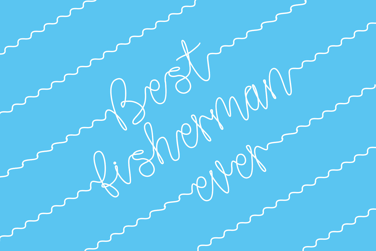 Gone Fishing - a fishing font!!!, a Font by Little Type Factory (Photo 10 of 16)