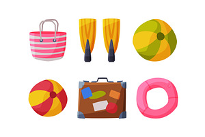 Travel and Vacation Symbol and, an Object Illustration by TopVectors