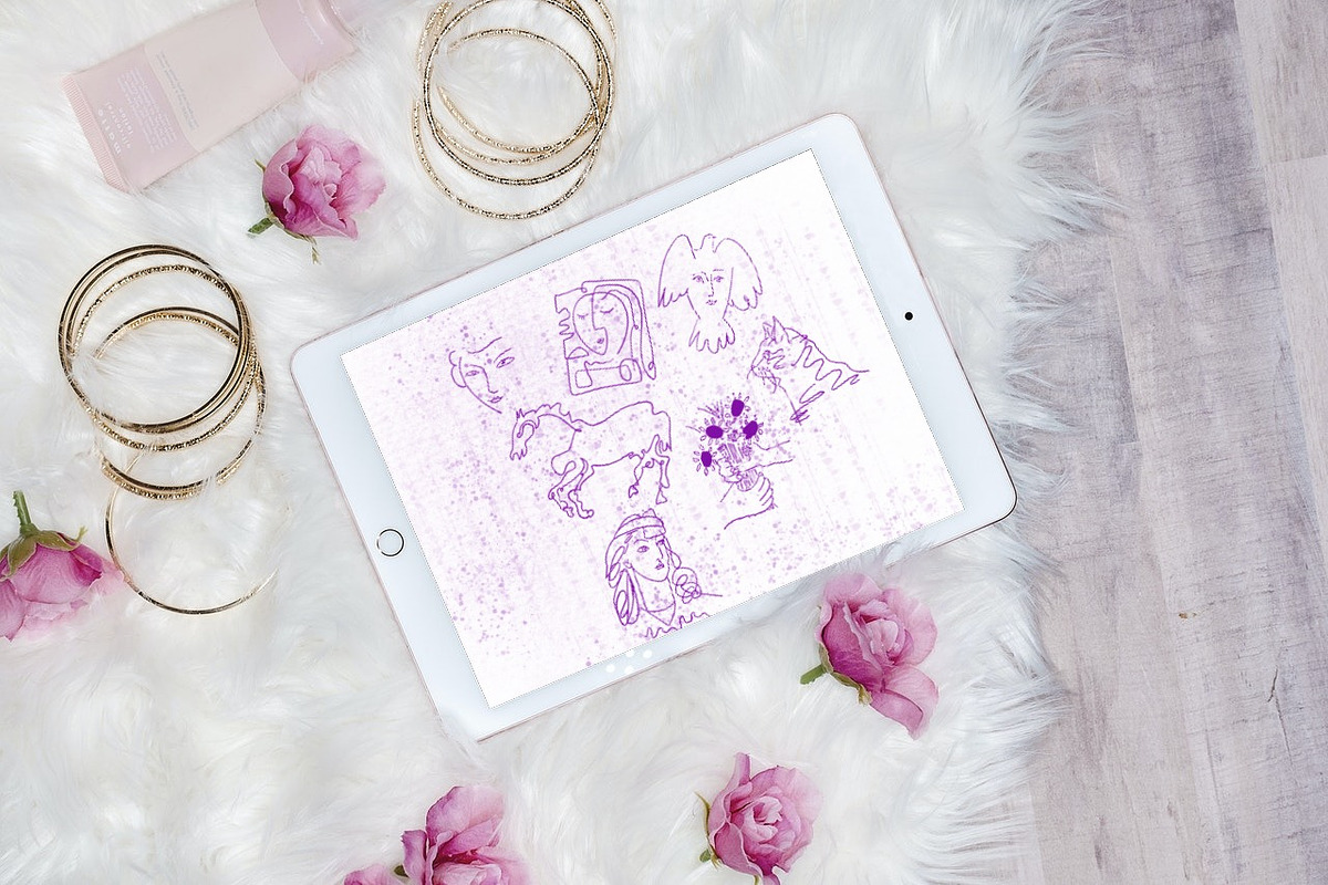 Picasso Line Art Procreate BUNDLE 4, a Brush Add-On by Manifesto Design Gallery (Photo 23 of 28)