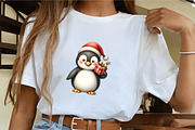 Christmas Penguin with Scarf Clipart, an Illustration by CrexoraLab (Thumbnail 4 of 5)