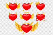 Set Of Vector Red Hearts, an Illustration by Vector beauty (Thumbnail 2 of 3)