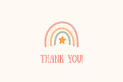 Boho Rainbow Clipart, an Object Illustration by Bielousova Art (Thumbnail 8 of 8)
