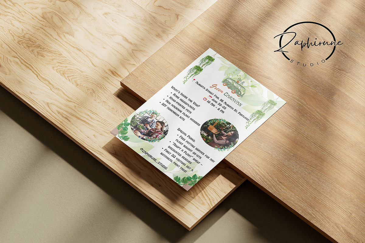 Plant Boutique Branding Bundle, a Branding & Logo Template by Zaphirune_Studio (Photo 4 of 5)