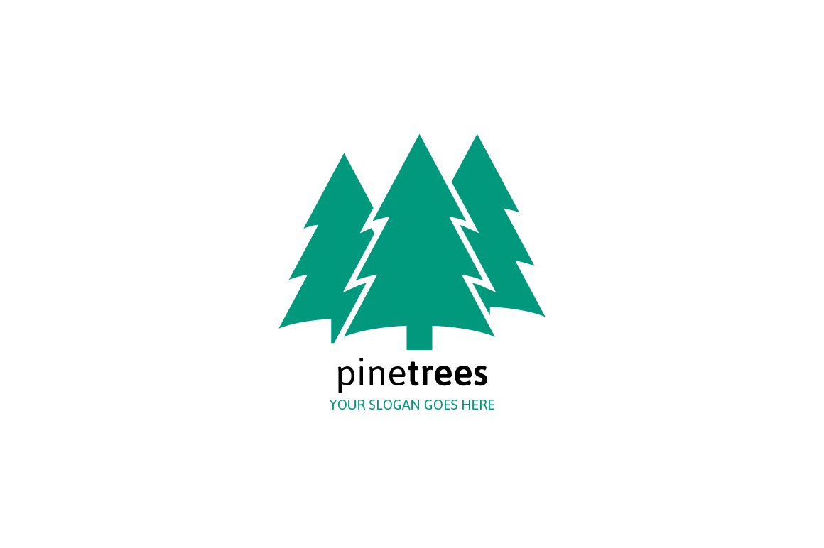 Pine Trees Logo, a Branding & Logo Template by MLJ studios