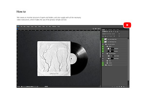 Vinyl Record Mockups Set