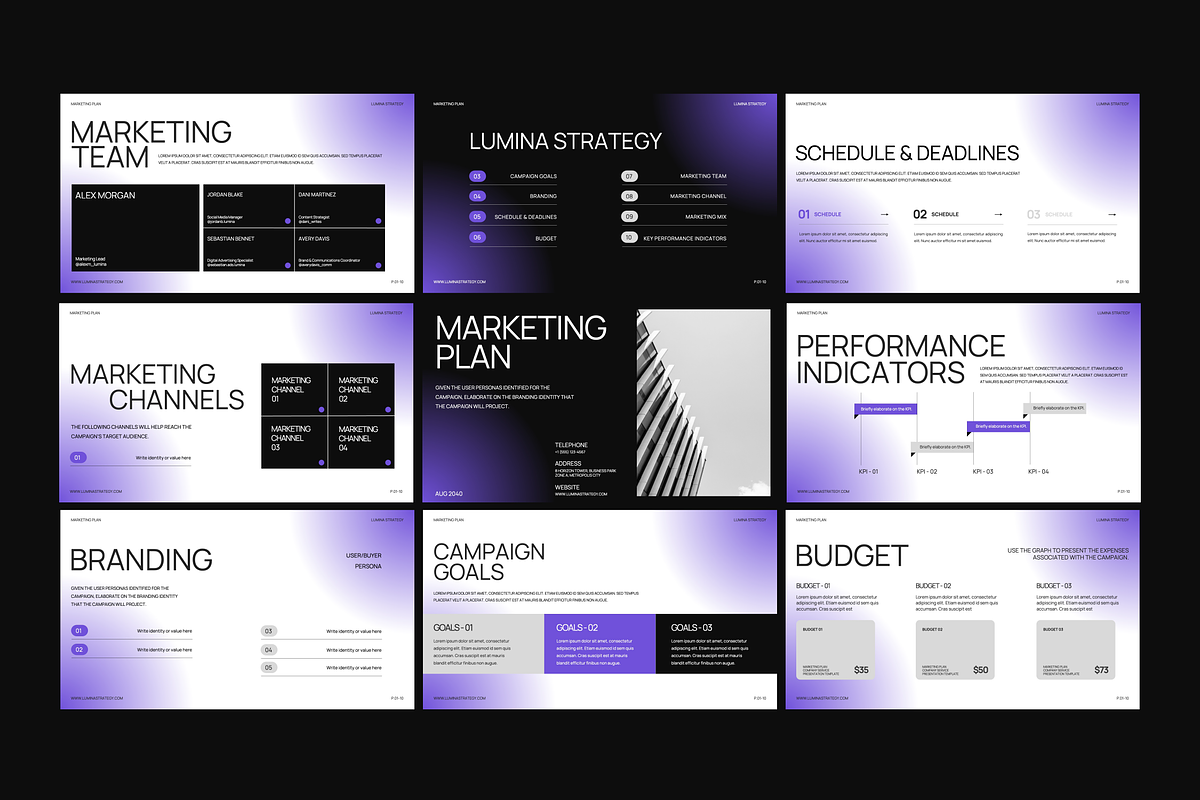 Marketing Strategy Plan Googleslides preview 5