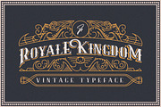 Royale Kingdom ~ Vintage Typeface, a Font by Youthlabs Studio (Thumbnail 1 of 13)