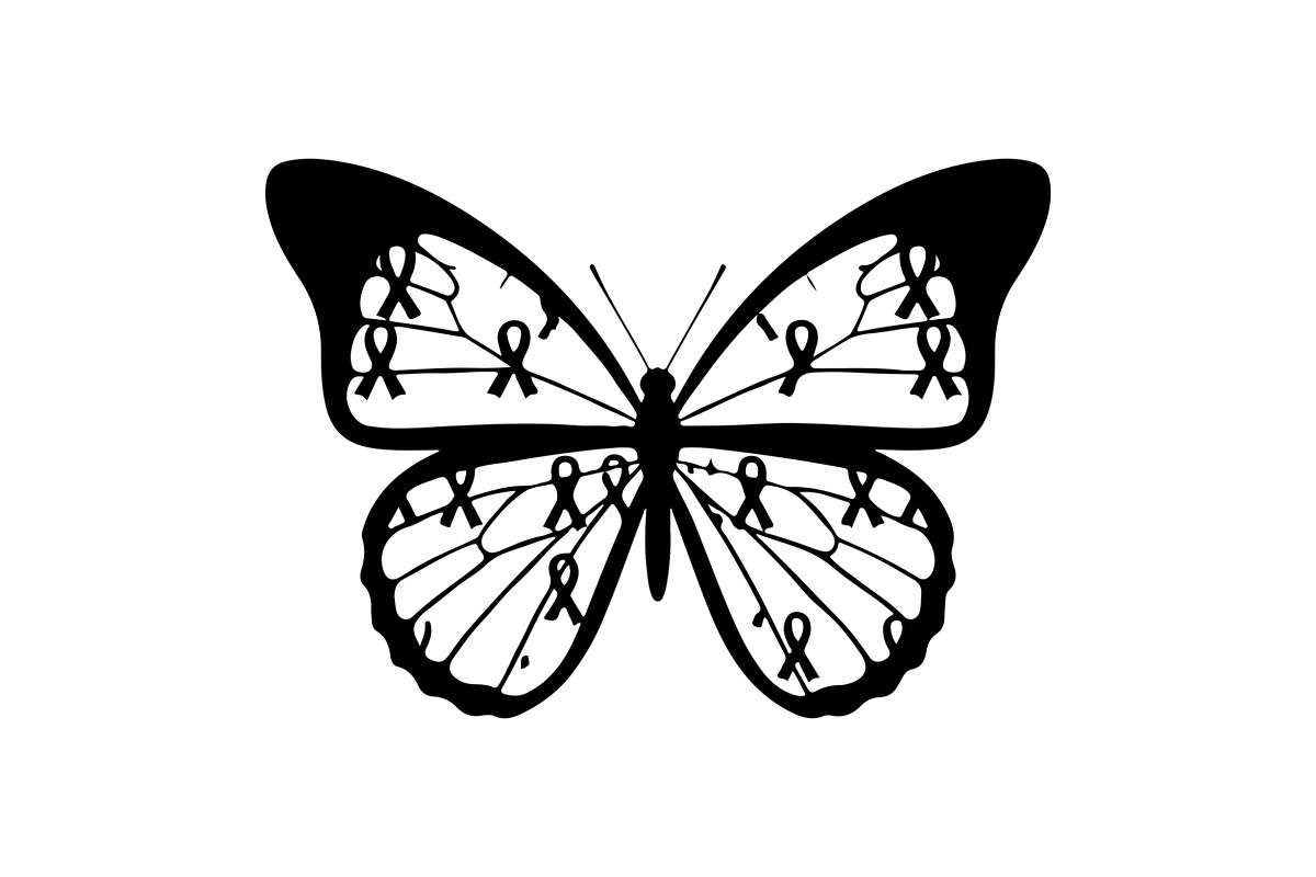 Cancer Awareness Ribbon Silhouette, a Seasonal Illustration by Designer_Momina (Photo 5 of 11)
