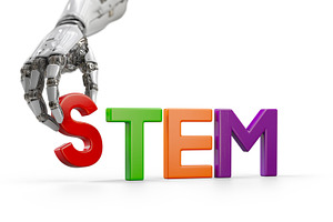 Robotic Hand with Plastic Letters, a School & Education Photo by Andy Dean Photography