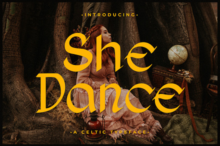 She Dance - Celtic Typeface, a Font by Typefactoryco