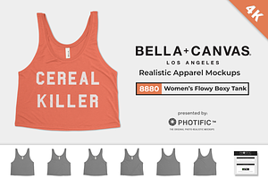 Bella Canvas 8880 Mockups Flowy Tank