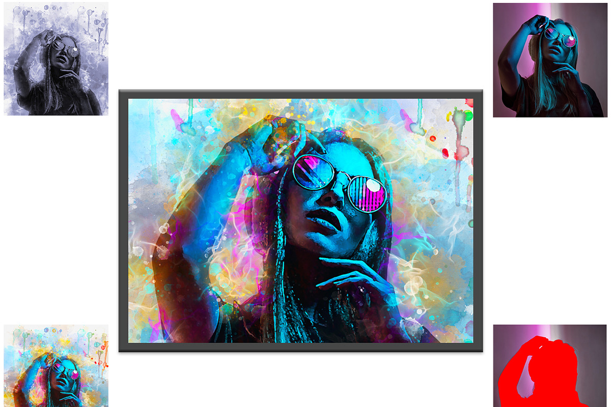 Watercolor Painting Photoshop Action, an Action Add-On by Studio Retouch
