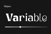 Mayes - Variable Font, a Serif Font by sabrcreative (Thumbnail 9 of 13)