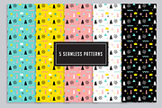 Geometric Christmas graphic set, an Illustration by Marish (Thumbnail 7 of 8)