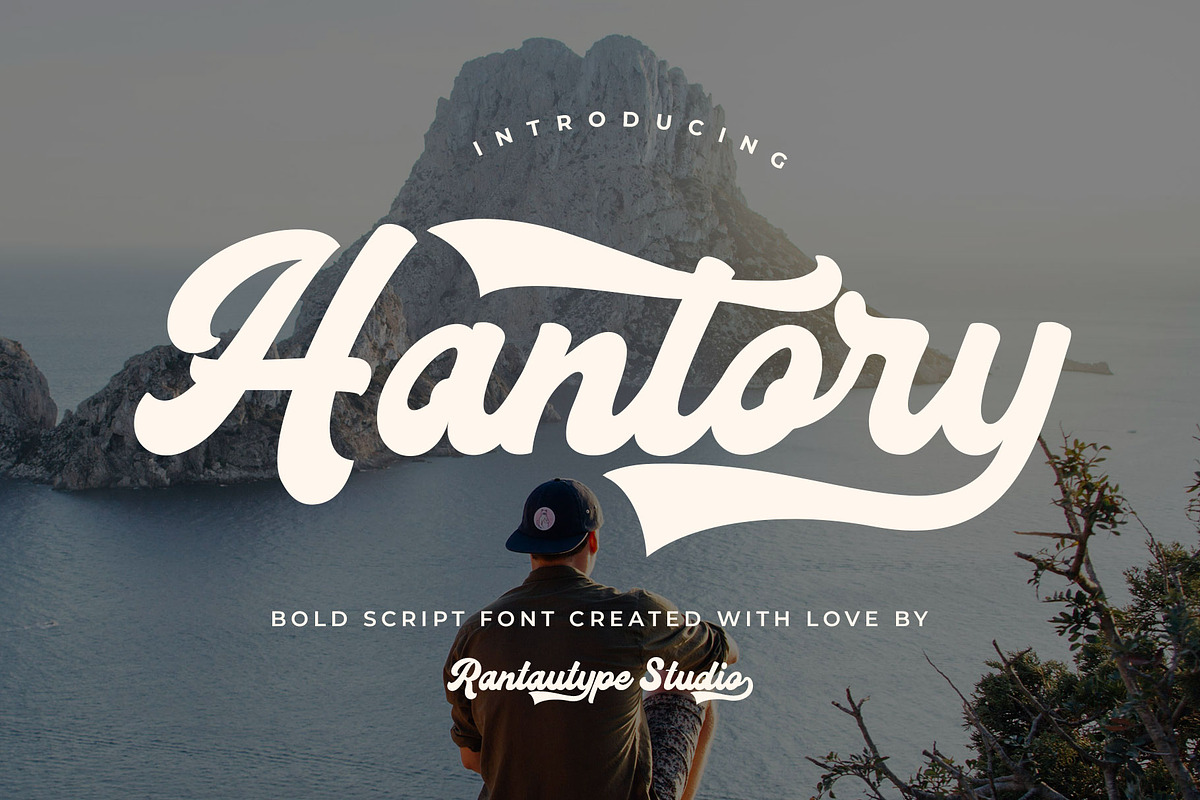 Hantory Bold Script Font, a Script Font by RantautypeStudio (Photo 1 of 19)
