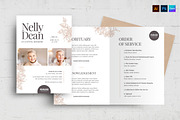 Funeral Service Brochure With Floral, a Flyer Template by BrandPacks (Thumbnail 1 of 9)