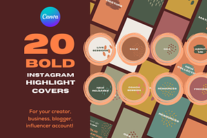 20 Bold Instagram Highlight Covers