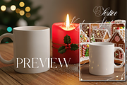 Rustic Christmas Mug Bundle 1000 JPG, a Cups & Container Mockup by KennedyStudio (Thumbnail 3 of 11)