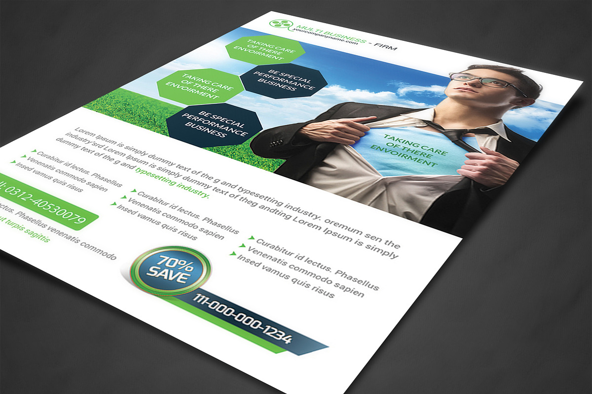 Corporate Flyer, a Flyer Template by AfzaalGraphics (Photo 2 of 4)