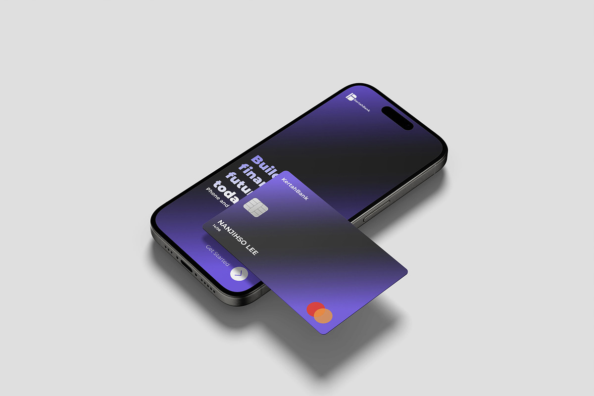 Iphone And Credit Card Mockup, a Product Mockup by scribrostudio (Photo 3 of 11)