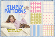 Simply Patterns: Pastel Collection, a Pattern Graphic by lerinartstudio (Thumbnail 1 of 11)