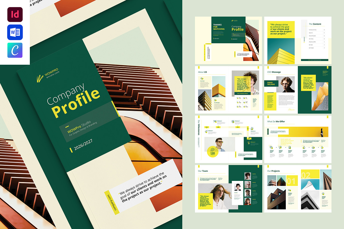Company Profile, a Brochure Template by WOWPro (Photo 1 of 10)