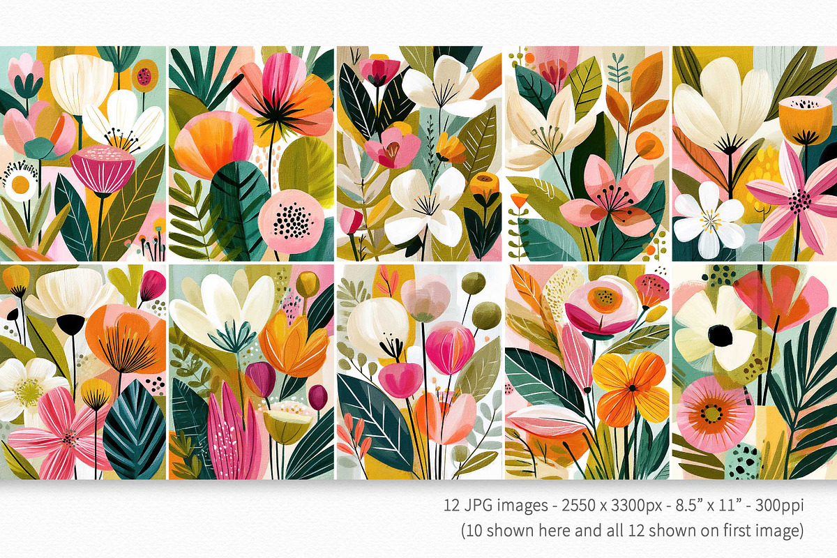 Scandinavian Wildflowers, a Decorative Illustration by rileyBgraphics (Photo 2 of 7)