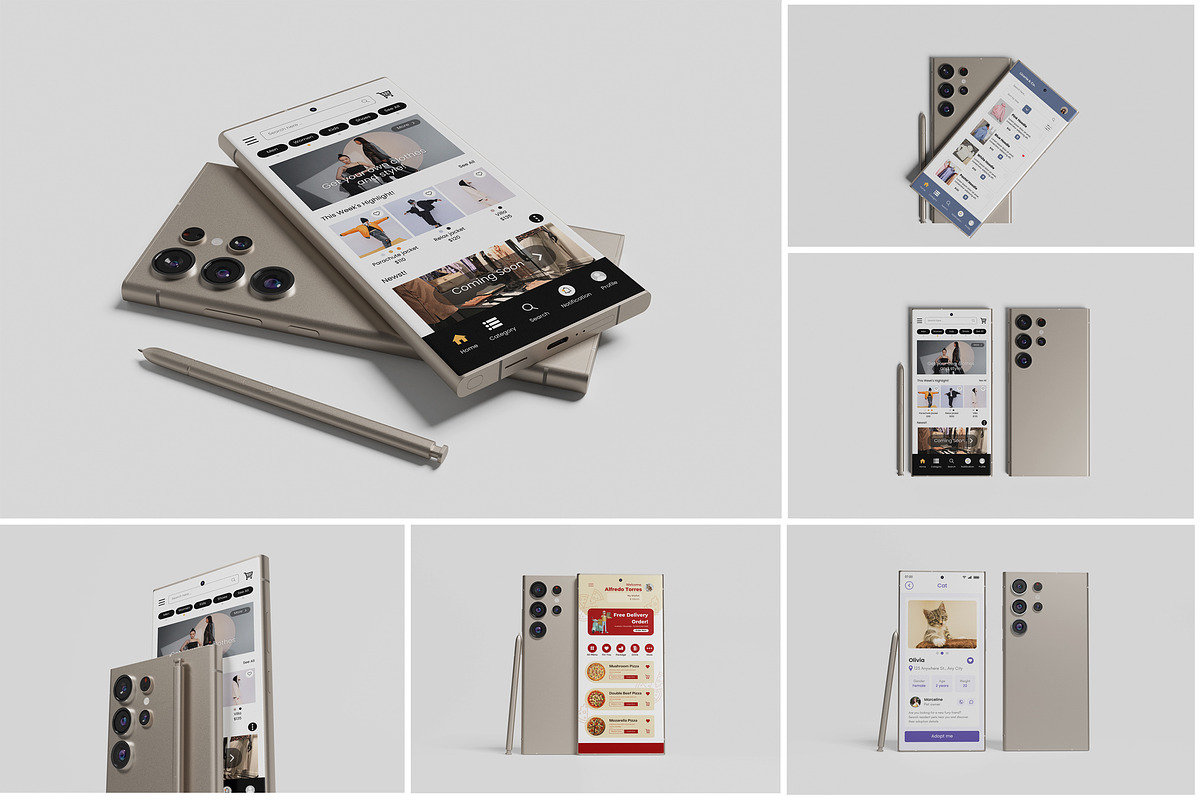 Samsung Galaxy S24 Ultra, an Android Mockup by Indah (Photo 1 of 8)