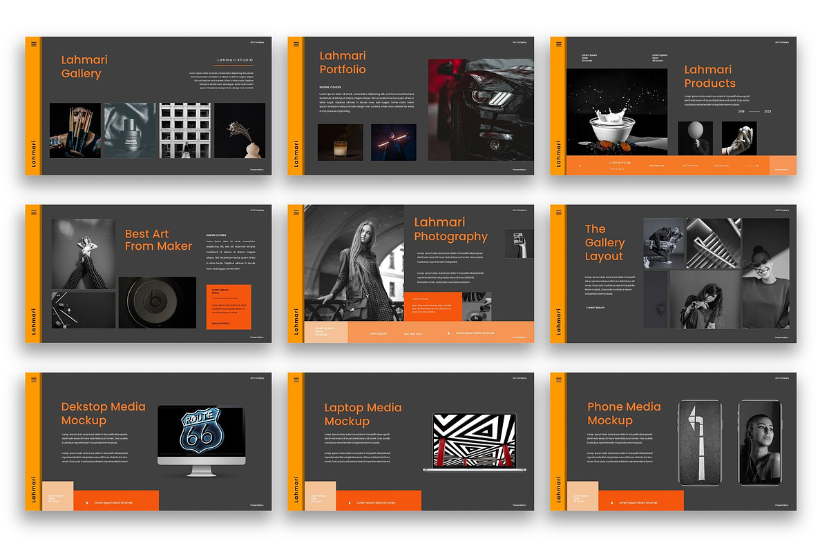Lahmari–Business PowerPoint Template, a Presentation Template by kreatifreya (Photo 4 of 5)