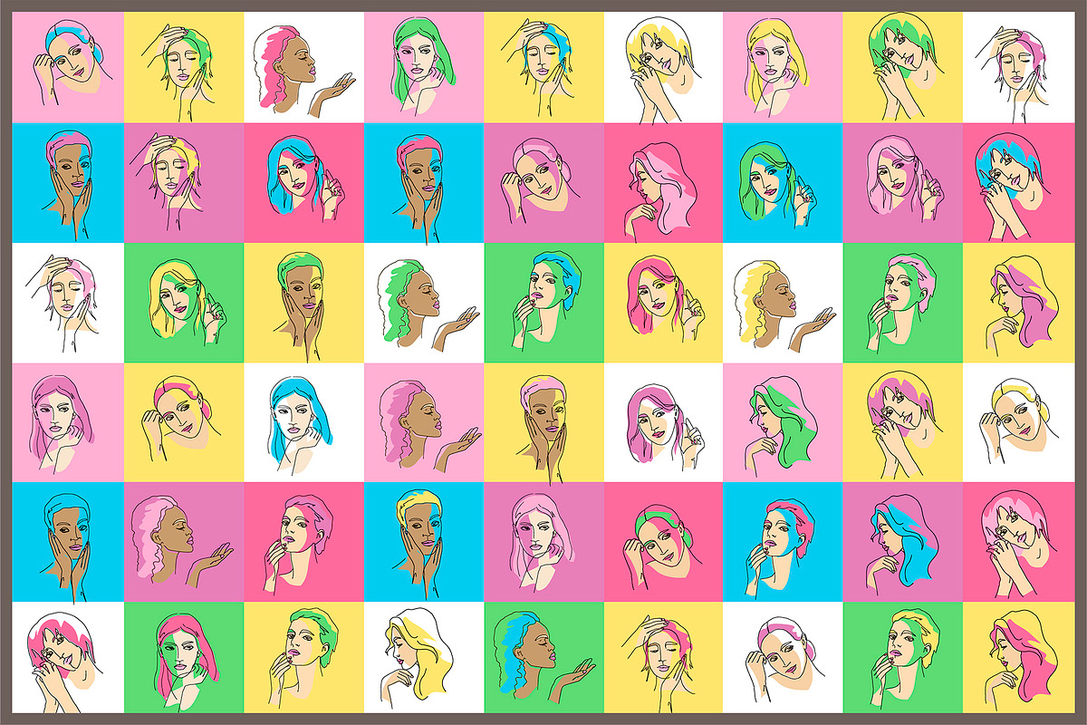 FACES part I FEMALE, a Person Illustration by statica (Photo 7 of 12)
