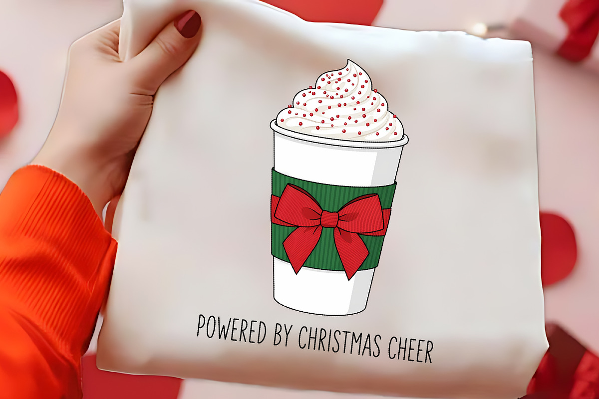 Powered By Christmas Cheer Coffee, a Seasonal Illustration by CrexoraLab (Photo 2 of 4)